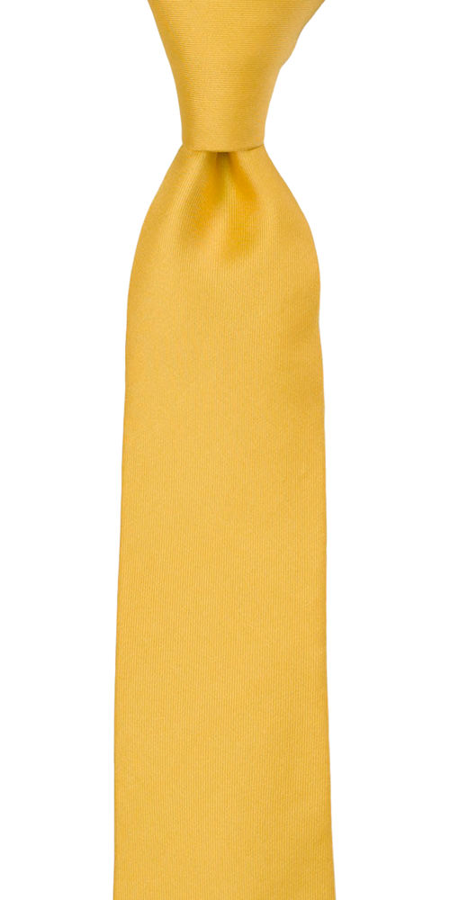 SOLID Yellow schmale Krawatte