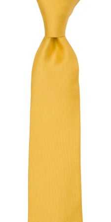 SOLID Yellow schmale Krawatte