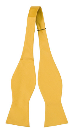 SOLID Yellow ungebundene Fliege