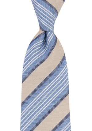 SPONTANEOUSSTRIPES FAWN BEIGE klassisch breite Krawatte