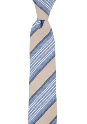 SPONTANEOUSSTRIPES FAWN BEIGE schmale Krawatte