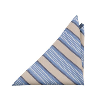 SPONTANEOUSSTRIPES FAWN BEIGE Einstecktuch