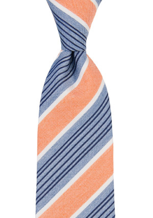 SPONTANEOUSSTRIPES ORANGE klassisch breite Krawatte