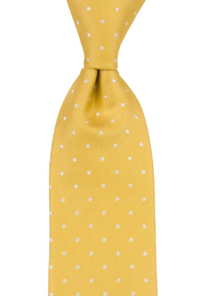 SPOTONDOT YELLOW klassisch breite Krawatte