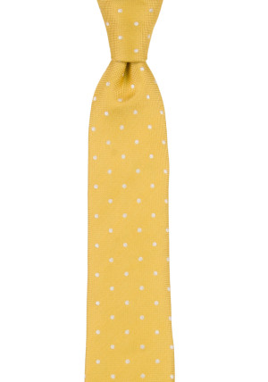 SPOTONDOT YELLOW schmale Krawatte