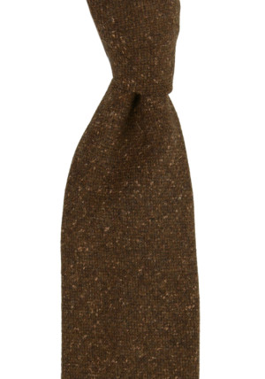 SPRACKLIG BROWN klassisch breite Krawatte