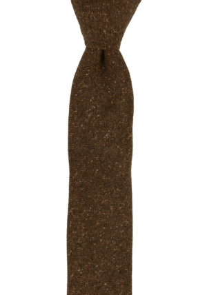 SPRACKLIG BROWN schmale Krawatte