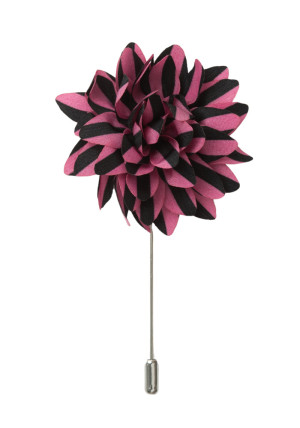 STAR STRIPE PINK BLACK reversnadel