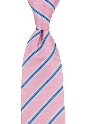 STRAIGHTONSTRIPE PINK klassisch breite Krawatte