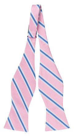 STRAIGHTONSTRIPE PINK ungebundene Fliege