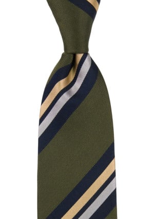 STRIPEDOUT OLIVE GREEN klassisch breite Krawatte