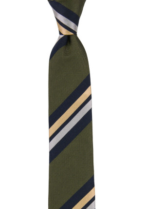 STRIPEDOUT OLIVE GREEN schmale Krawatte