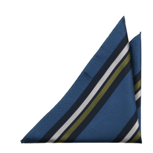STRIPEDOUT SLATE BLUE Einstecktuch