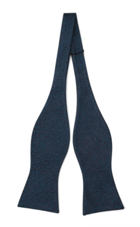 SWANKY Dark blue ungebundene Fliege