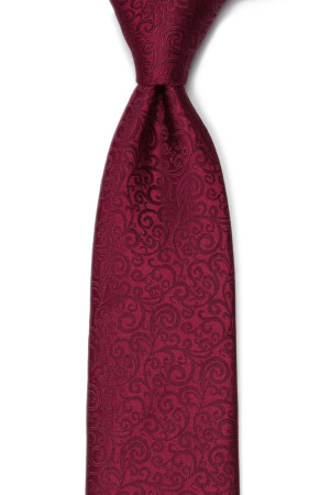 SWANKY Dark red klassisch breite Krawatte