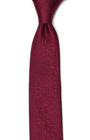 SWANKY Dark red schmale Krawatte