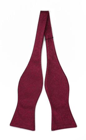 SWANKY Dark red ungebundene Fliege