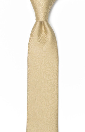 SWANKY Gold schmale Krawatte