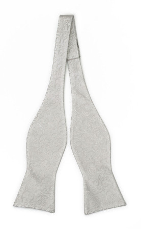 SWANKY Silver ungebundene Fliege