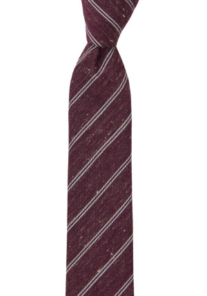 TAKENFORGRANTED WINE RED schmale Krawatte
