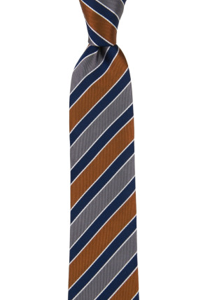 THELOOKER NAVY CINNAMON schmale Krawatte