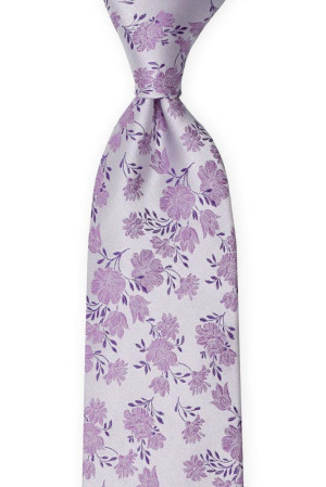 TOSSBLOSSOM Powder purple klassisch breite Krawatte