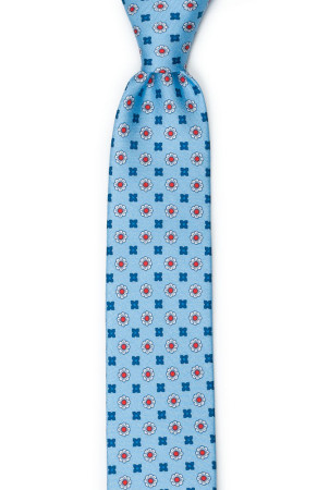 TRIFOGLEZZA Light blue schmale Krawatte