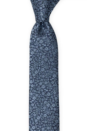 TUSSIEMUSSIE Blue schmale Krawatte