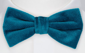 Velvet Blue Teal Fliege