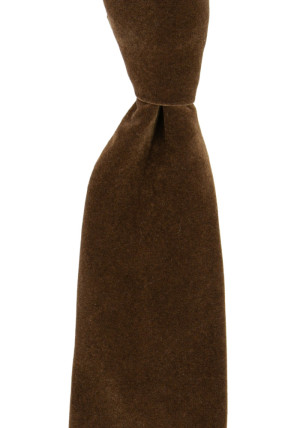 Velvet Cocoa Brown klassisch breite Krawatte