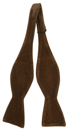Velvet Cocoa Brown ungebundene Fliege
