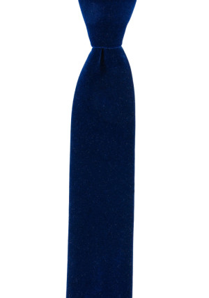 Velvet Dark Blue schmale Krawatte