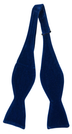 Velvet Dark Blue ungebundene Fliege