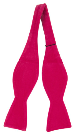 Velvet Deep Pink ungebundene Fliege