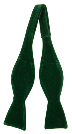 Velvet Forrest Green ungebundene Fliege