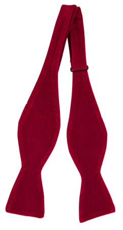 Velvet Maroon ungebundene Fliege