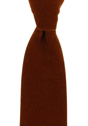 Velvet Toffee Brown klassisch breite Krawatte