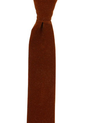 Velvet Toffee Brown schmale Krawatte