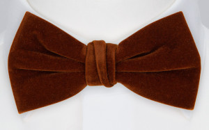 Velvet Toffee Brown Fliege