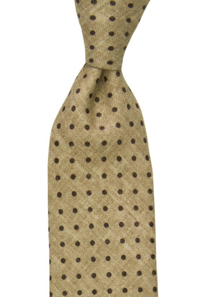 VIBRAZIONE BROWN MELANGE klassisch breite Krawatte