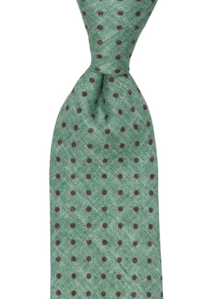VIBRAZIONE GREEN MELANGE klassisch breite Krawatte