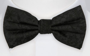 VIGSEL BLACK gebundene Fliege