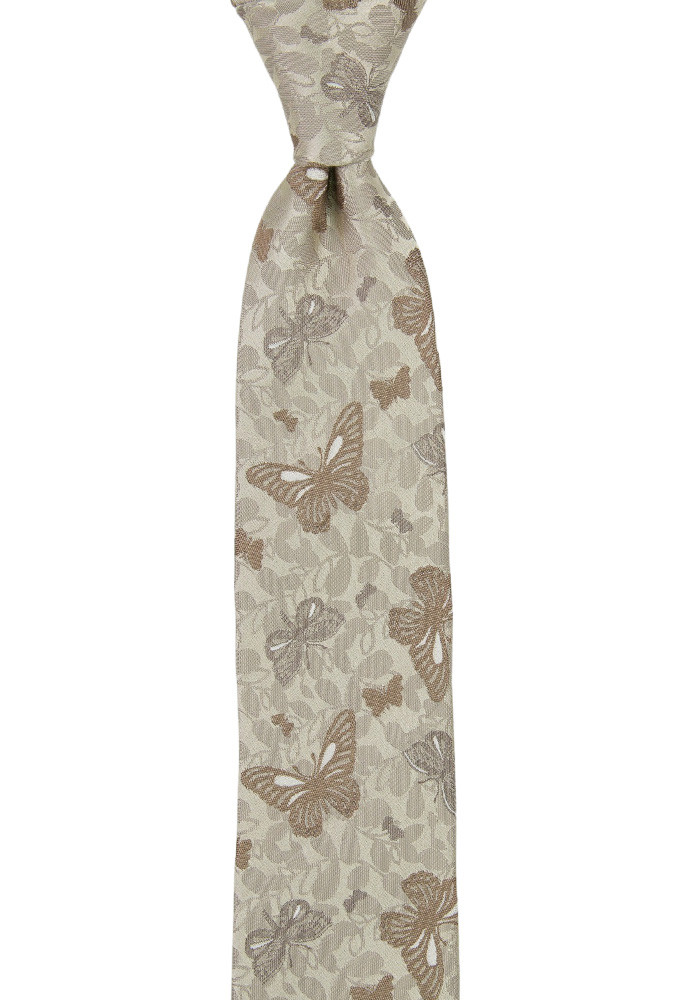 VINGSLAG BEIGE schmale Krawatte