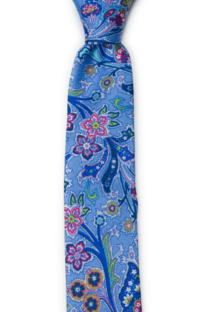 VIVACE Blue schmale Krawatte