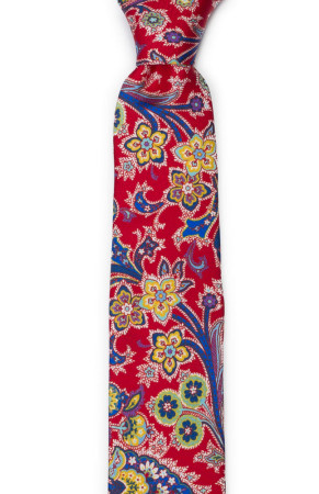 VIVACE Red schmale Krawatte