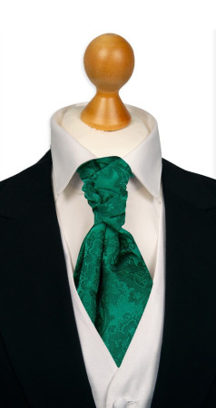 WEDDED EMERALD GREEN gebundene plastron