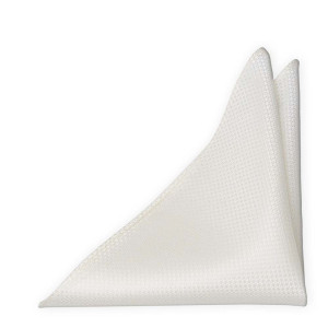 WEDLOCK Diamond white Einstecktuch