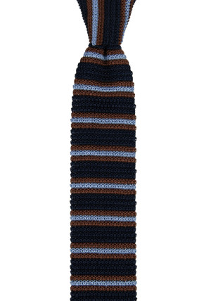 WEFTED NAVY schmale Krawatte