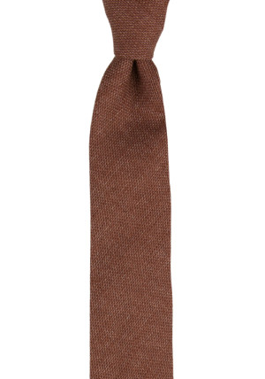 YARNING Cinnamon Brown schmale Krawatte