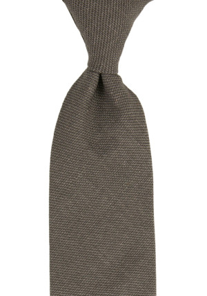 YARNING Mid Grey klassisch breite Krawatte